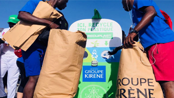 Groupe Kirène | Collecte de bouteilles plastiques lors des évènements sportifs