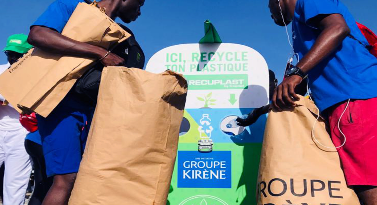 Groupe Kirène | Collecte de bouteilles plastiques lors des évènements sportifs