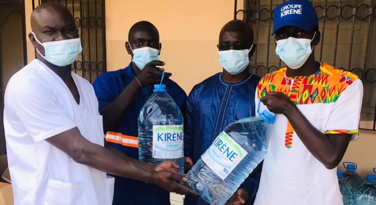 Groupe Kirène | Dons d'eau minérale Kirène aux hôpitaux à Dakar et régions durant la Covid-19