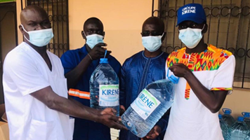 Groupe Kirène | Dons d'eau minérale Kirène aux hôpitaux à Dakar et régions durant la Covid-19