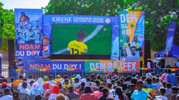 Groupe Kirène | Mise en place d'un Fanzone durant les matchs du Sénégal lors de la CAN